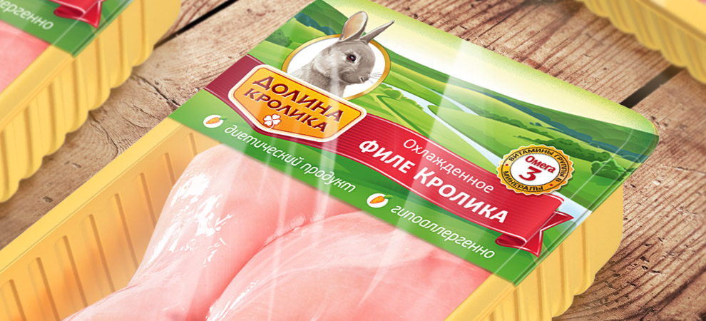 Долина Кролика - дизайн упаковки мяса